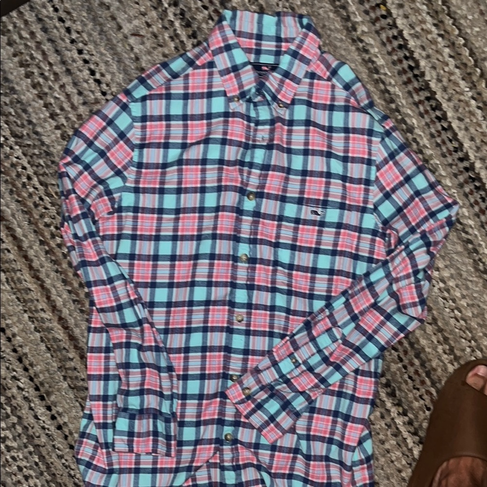 Vineyard Vines Plaid Button Up